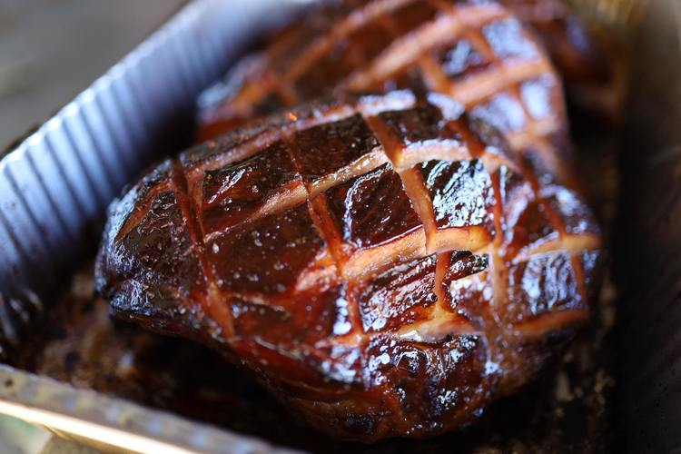 Smoked Recipe - Smoked Ham with Brown Sugar Glaze