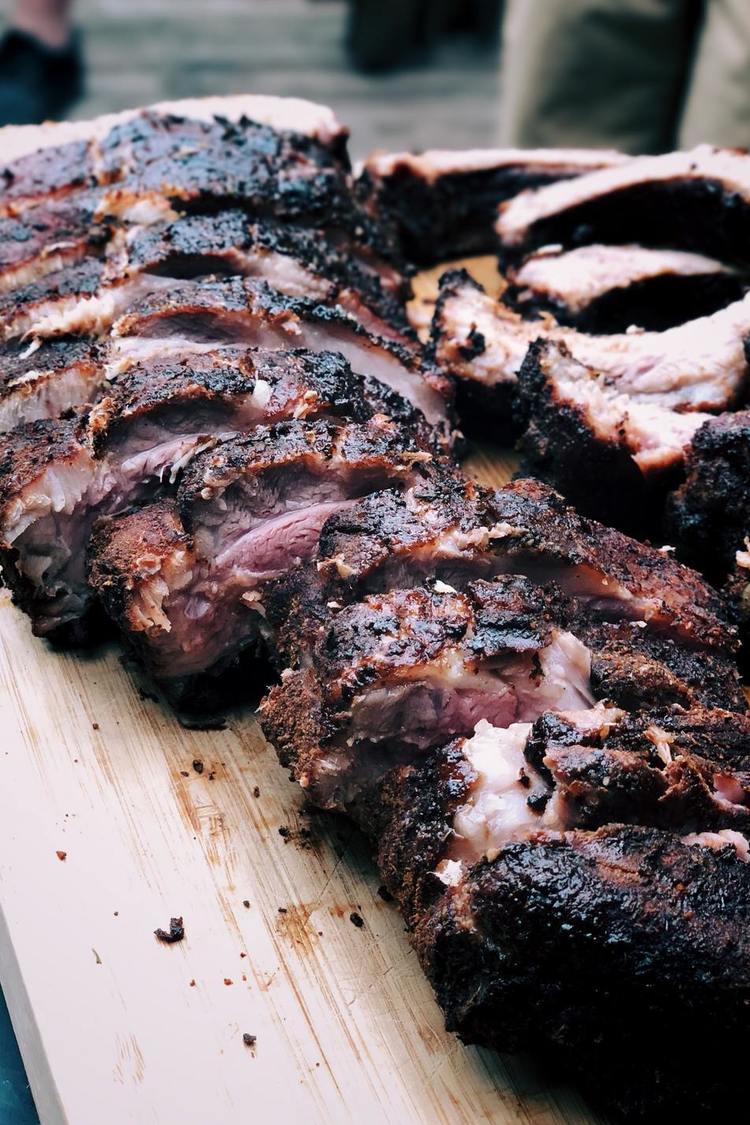 Smoked Recipe - Smoked Ribs with Blueberry Balsamic BBQ Sauce